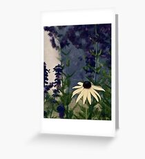 surronded by green and blue Greeting Card