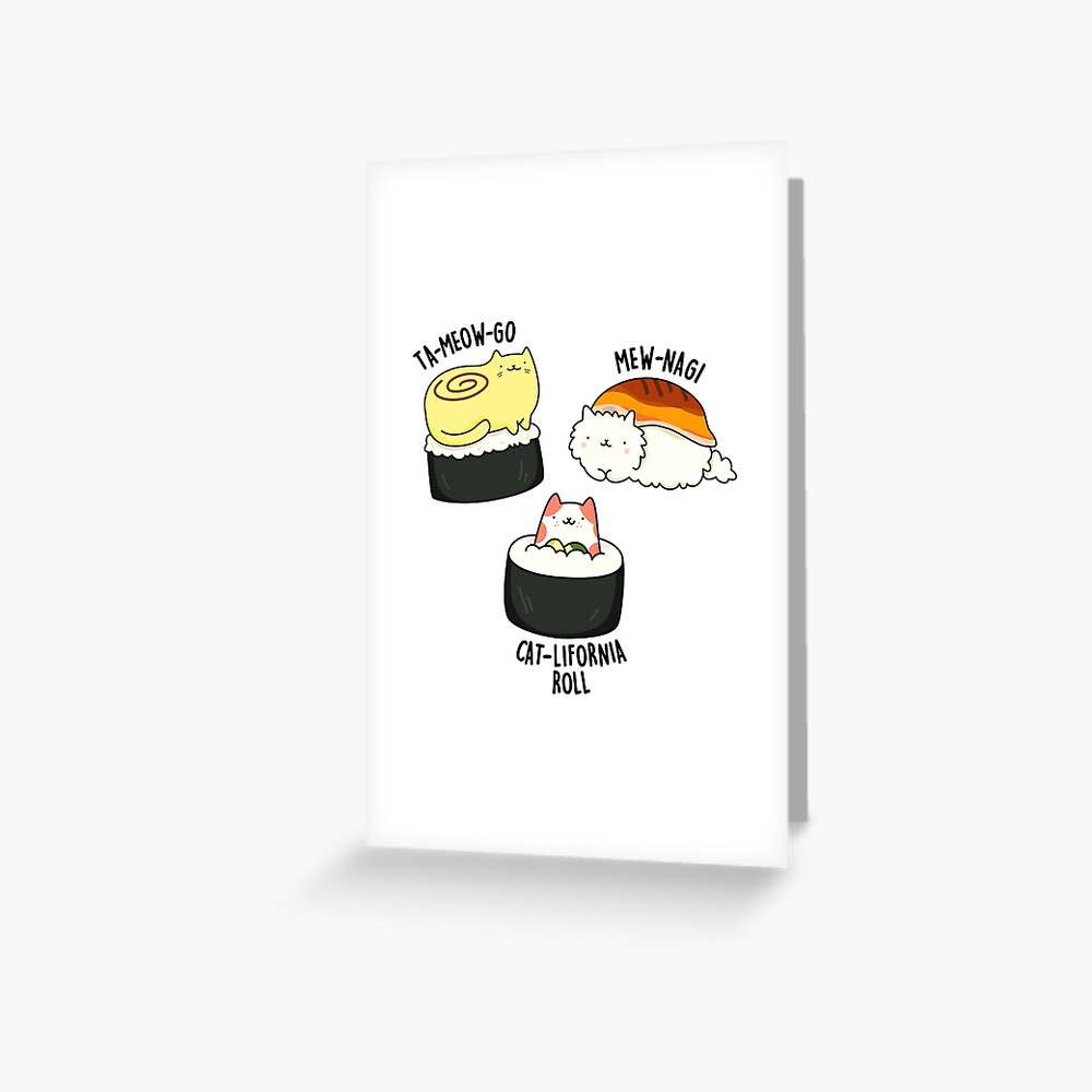 Sushi Birthday Card - Sushi Lover Card - Sushi Greeting Card - Sushi Gifts  - Just Roll With It Zip Pouch