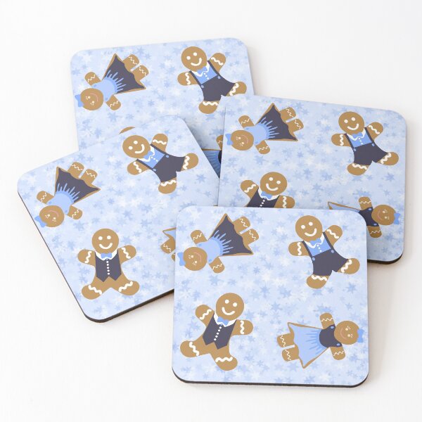 Item preview, Gingerbread People in Blue designed and sold by karwilberevivalcollection.