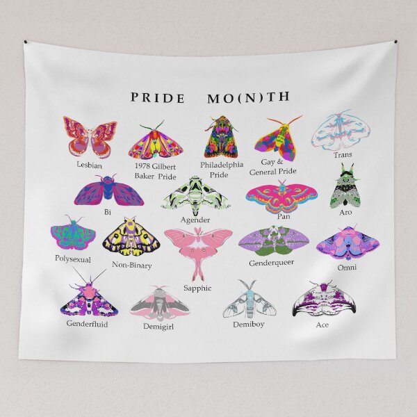 Item preview, Full Pride Moth Collection designed and sold by 3hdj.