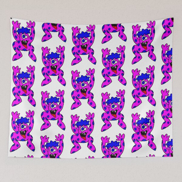 Item preview, Retro Glad Bag Monsters - Pink Meanie designed and sold by tnewton69.