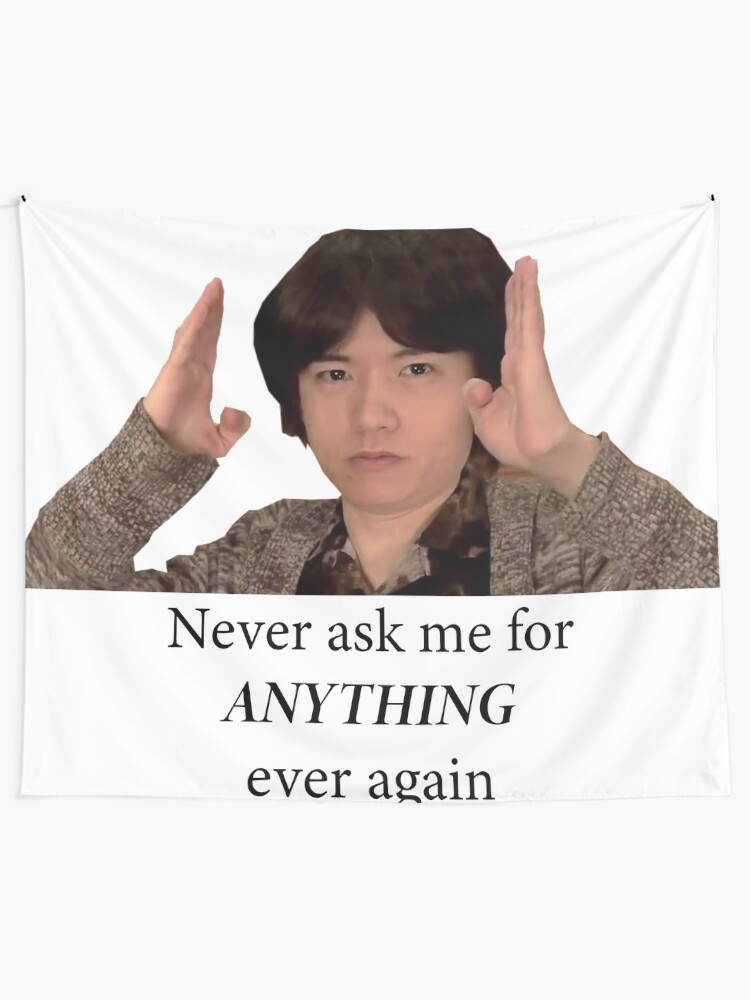 Sakurai Never Ask Me For Anything Ever Again Tapestry By Korokshop Redbubble