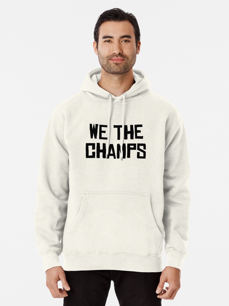 white champs hoodie