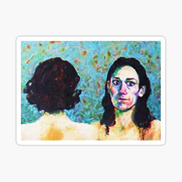 Fleabag and Claire Painting Sticker