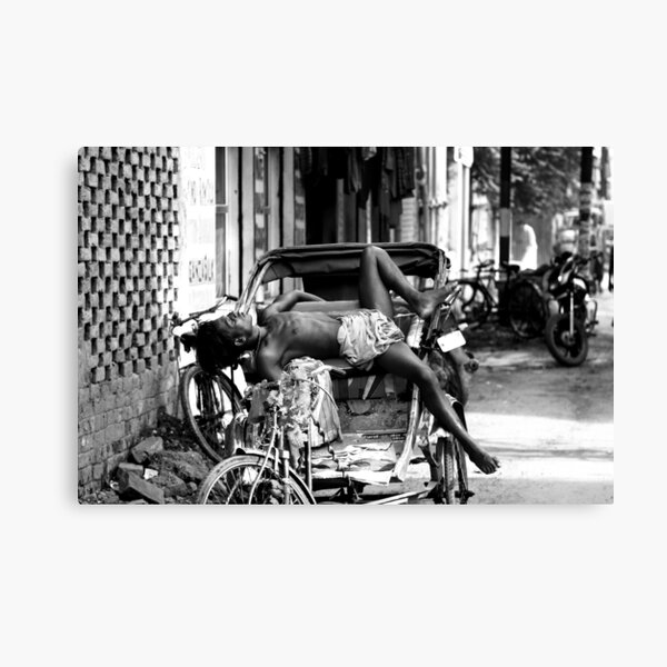Rickshaw Break Canvas Print