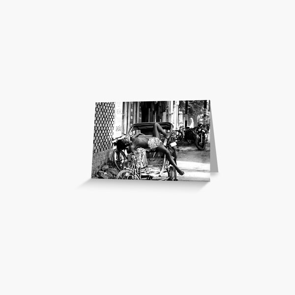 Rickshaw Break Greeting Card