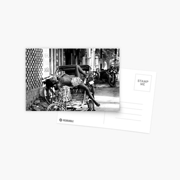 Rickshaw Break Postcard