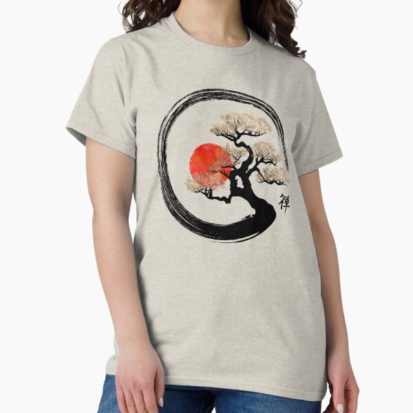 Item preview, Enso Circle and Bonsai Tree on Canvas designed and sold by k9printart.