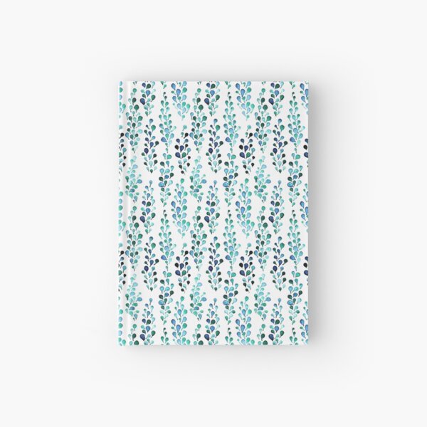 Turquoise foliage Hardcover Journal