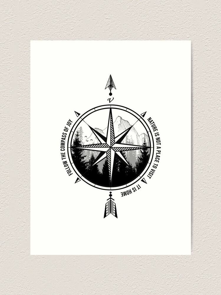 Opening Compass for Black and White