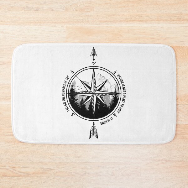 Item preview, Compass  and Mountain Tattoo designed and sold by MaplewoodMerch.