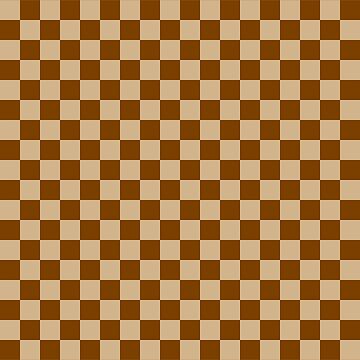 Tan Brown and Chocolate Brown Checkerboard Scarf for Sale by  ColorsPatterns