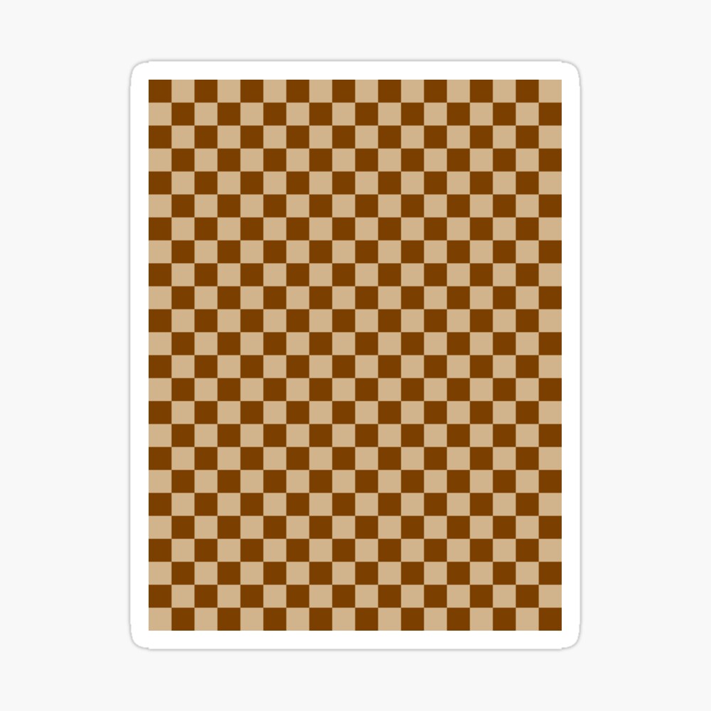 Checkerboard Banner Black Brown Colors Checkerboard Small Squares