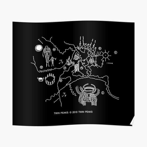Twin Peaks - Cave Map Poster