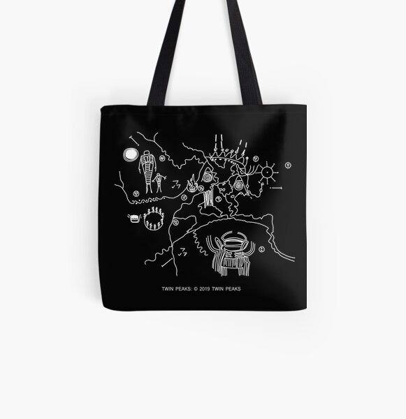 Twin Peaks - Cave Map All Over Print Tote Bag