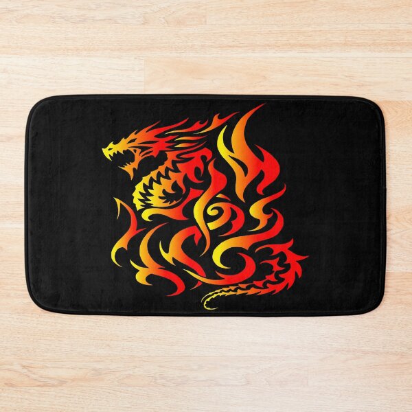 Item preview, Beautiful Abstract Reborn Phoenix Dragon Design, Stylised Fiery Good Luck Dragon Design, Modern Red Burning Tribal Fire Dragon Design, New Dragon Rebirth Design, Dragon Reborn From The Flames Design designed and sold by LuckDragonGifts.