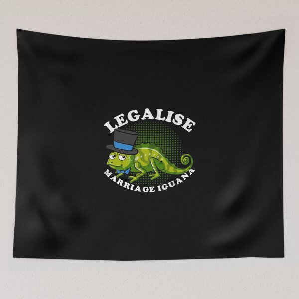 Item preview, Legalise Marriage Iguana - Funny Animal Pun designed and sold by PrintPress.