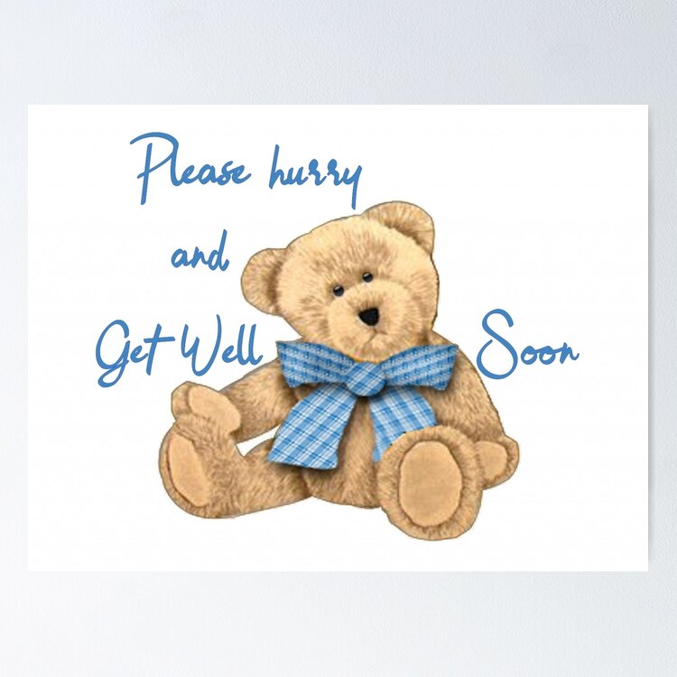 Get Well Teddy Bear Greeting Card for Sale by Barbny | Redbubble