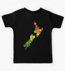 New Zealand Fun Map Kids Tee