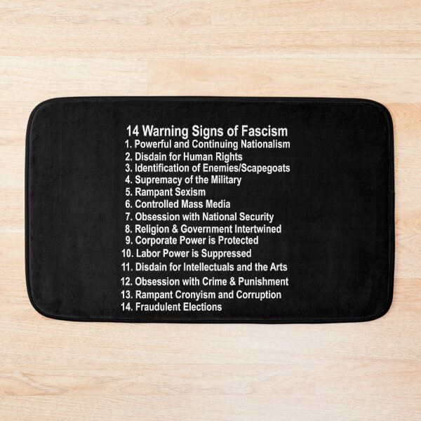 Item preview, 14 Warning Signs of Fascism Anti Donald Trump Resist Protest fascism designed and sold by funnytshirtemp.