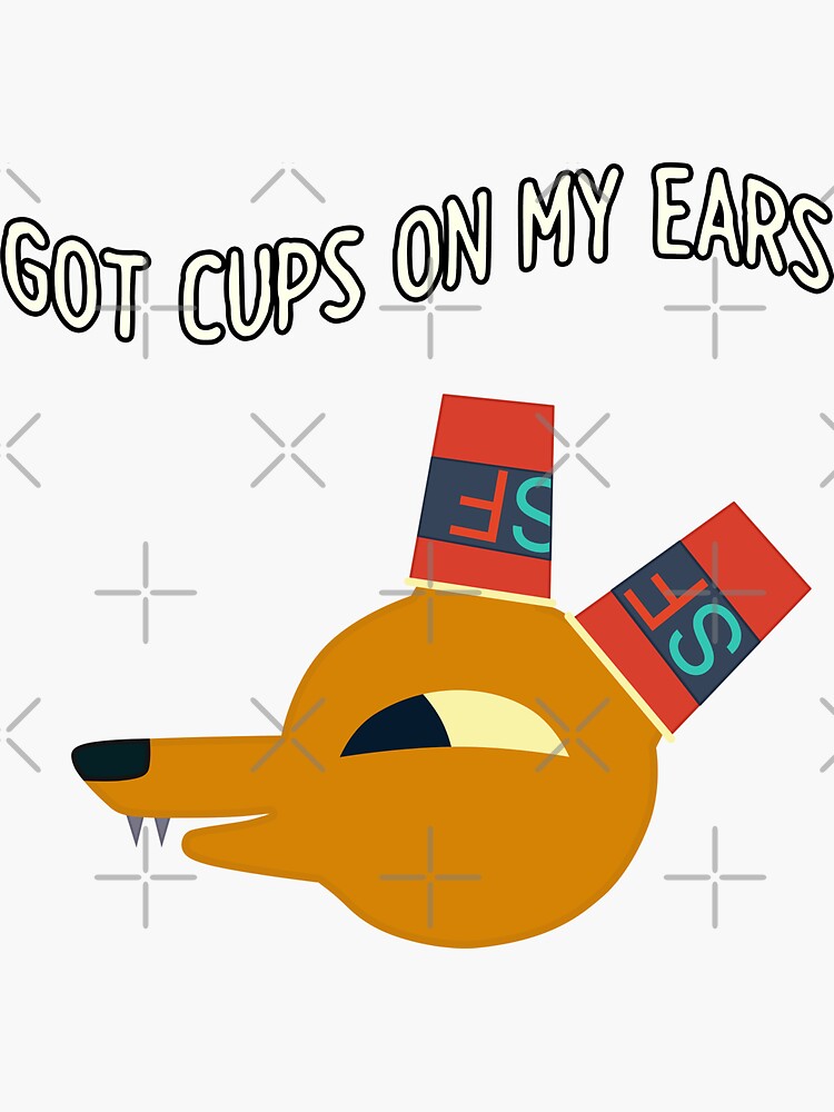 "Got Cups on my ears Gregg Night in the woods" Sticker for Sale by MigiDesu Redbubble
