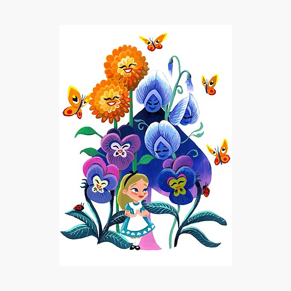 Item preview, fAlice with pansies designed and sold by SaphinaArt.