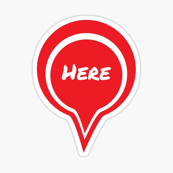Here Sticker