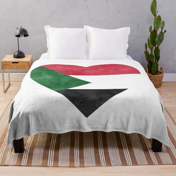 Item preview, Sudan Heart Flag designed and sold by lukassfr.