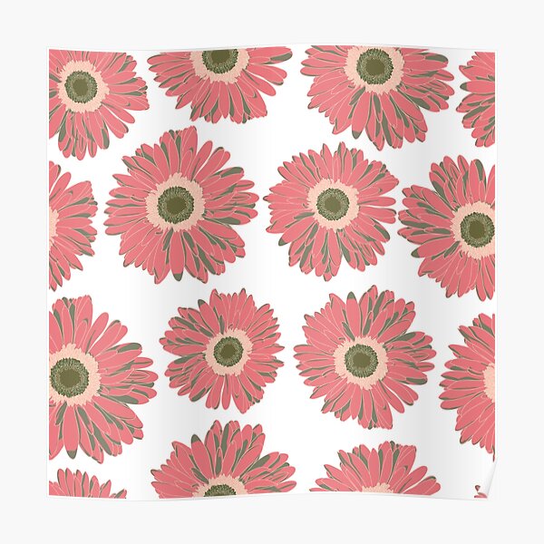 Gerbera Daisy Flowers Poster