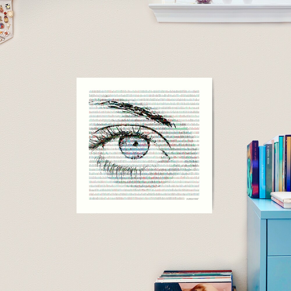 Blue eye colour variant Art Print