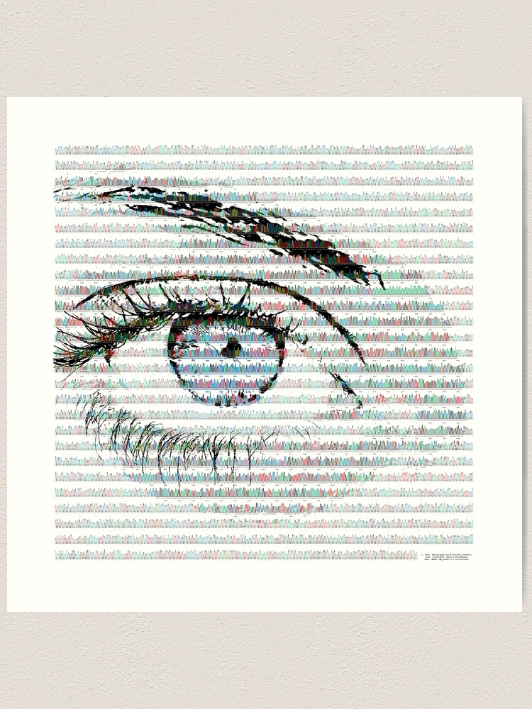 Alternate view of Blue eye colour variant Art Print