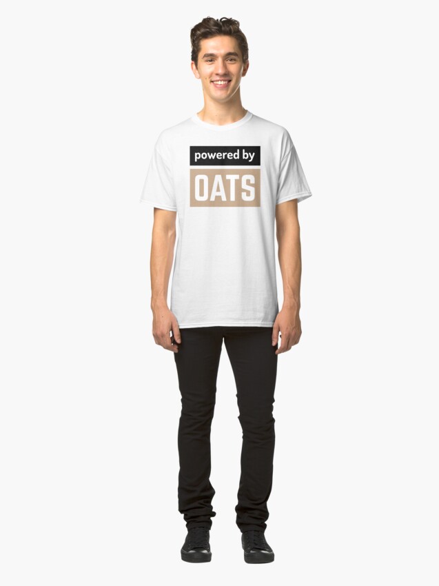 Alternate view of powered by oats Classic T-Shirt