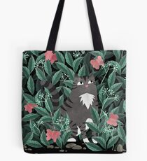 Butterfly Garden (Tabby Cat Version) Tote Bag