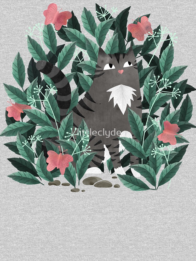 Butterfly Garden (Tabby Cat Version) by littleclyde