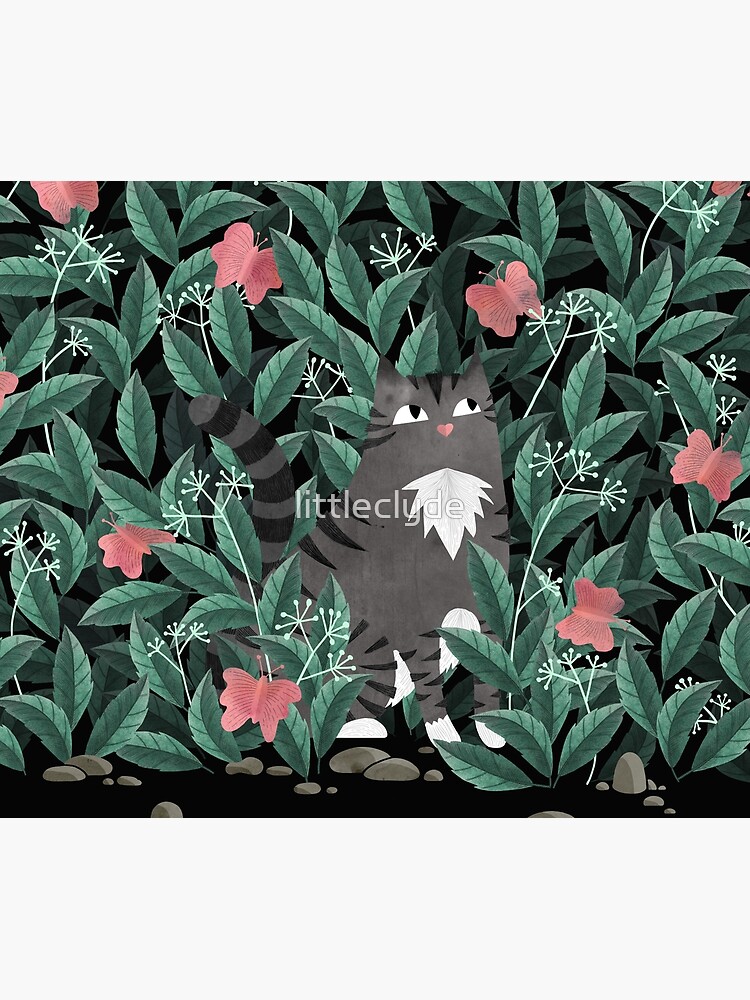 Butterfly Garden (Tabby Cat Version) by littleclyde