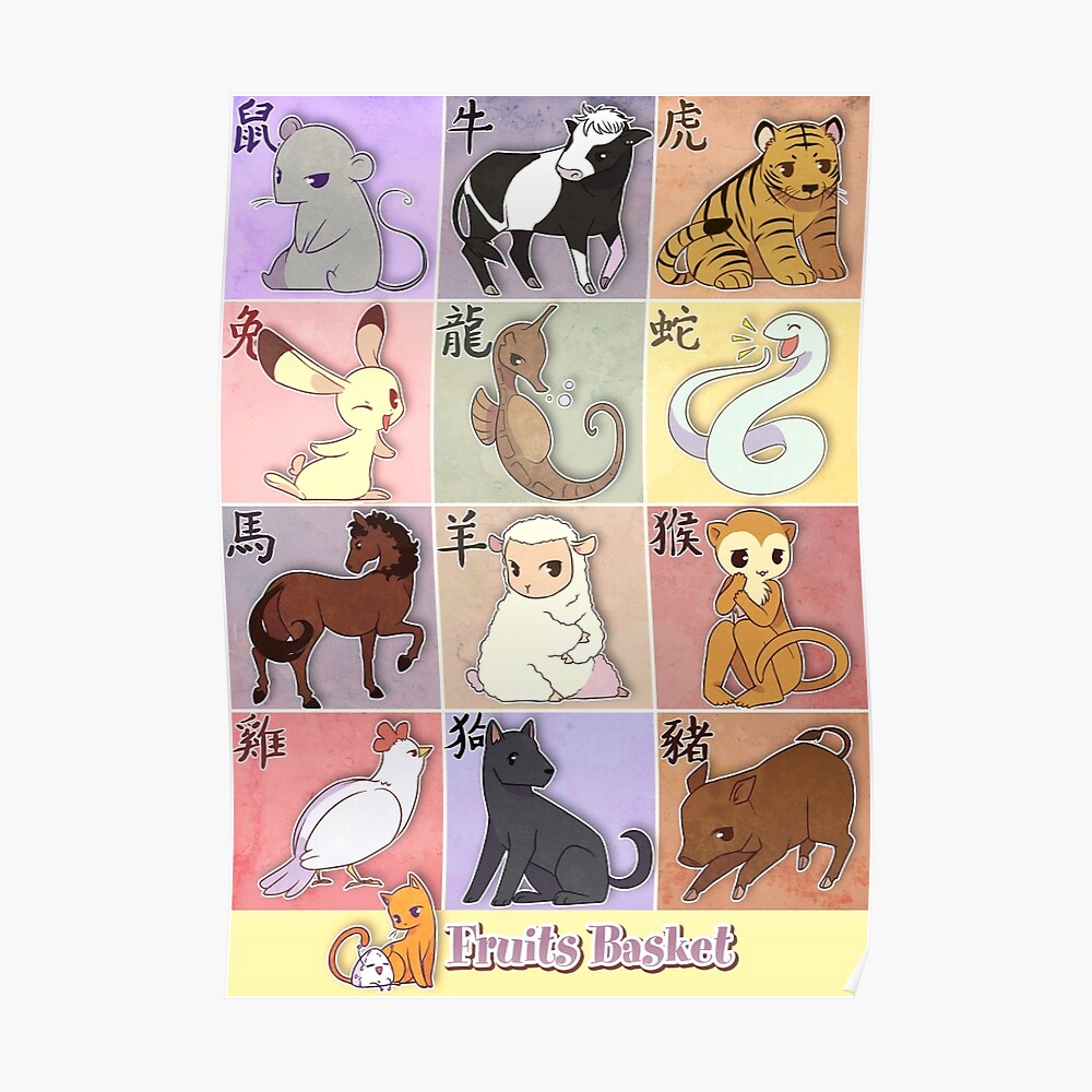 "Fruits Basket Zodiac" Poster by keshi | Redbubble