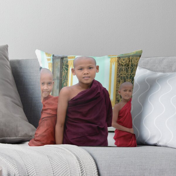 Item preview, Young Monks at Botataung Pagoda designed and sold by styles.