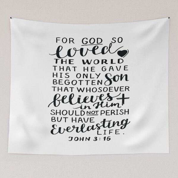 Item preview, John 3:16 Quote The Bible Gospel of John of the New Testament designed and sold by ProjectX23.