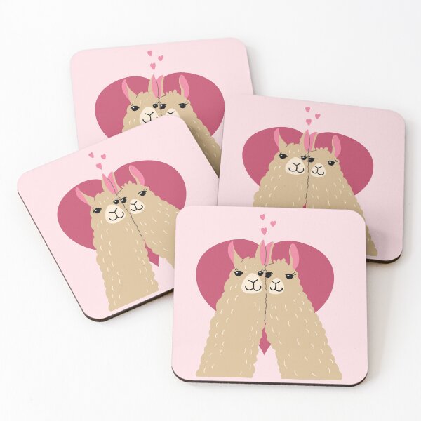 Item preview, Llamas Amor Corazón designed and sold by Kittyworks.