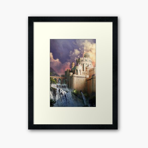 Camelot, the seat of King Arthur Framed Art Print