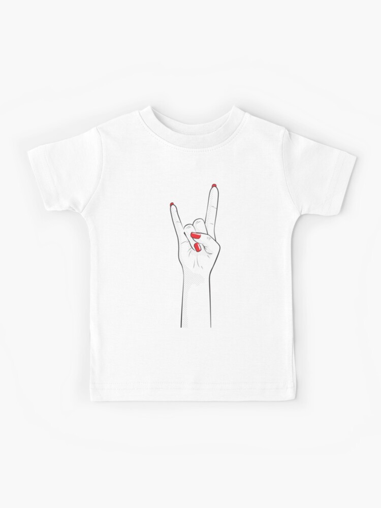 princesa Buscar a tientas Ambigüedad Camiseta para niños «Heavy Metal Hard Rock & Roll Girl Mujer Mano» de  eimyminowa | Redbubble