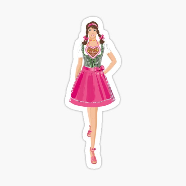 Oktoberfest Dirndl Sticker by Nadja König – Illustration for iOS & Android