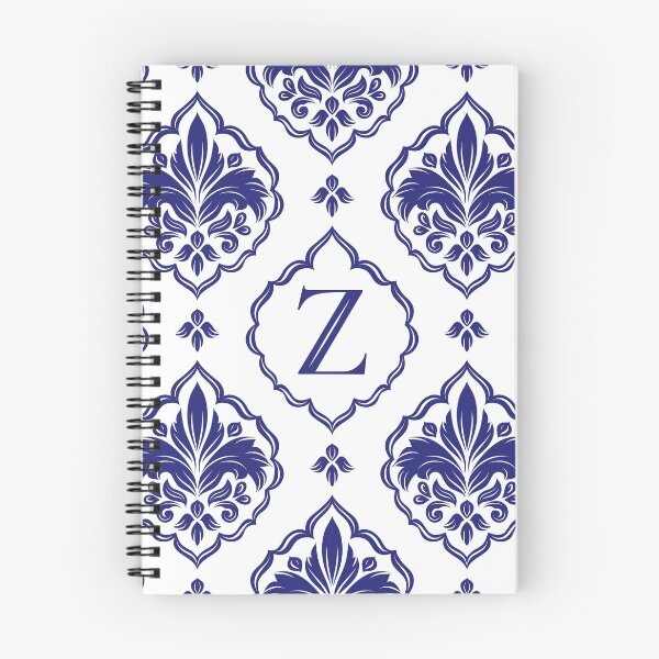 Item preview, Personalized Monogram. Blue and white royal flower pattern. Initial letter Z. designed and sold by Annartlab.