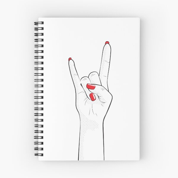 Item preview, Heavy Metal Hard Rock & Roll Girl Woman Hand  designed and sold by Koalindo Design.
