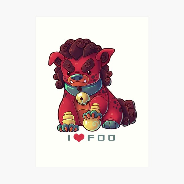 I HEART FOO Art Print