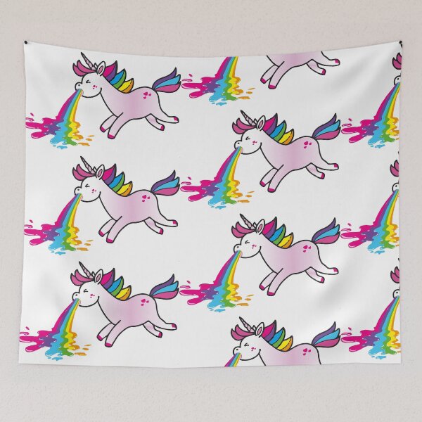 Item preview, puking unicorn designed and sold by theherbst131313.