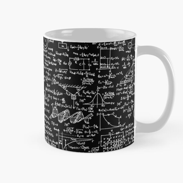 Item preview, Physics Equations // Black designed and sold by TLTextiles.