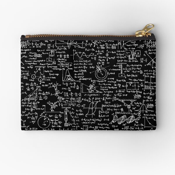 Item preview, Physics Equations // Black designed and sold by TLTextiles.