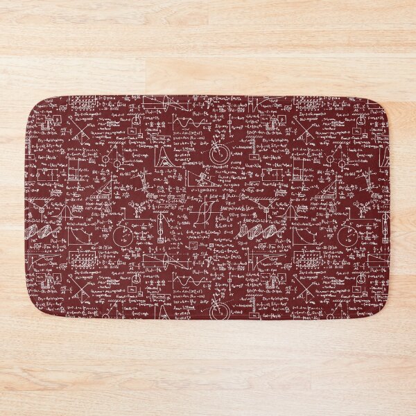 Item preview, Physics Equations // Burgundy designed and sold by TLTextiles.