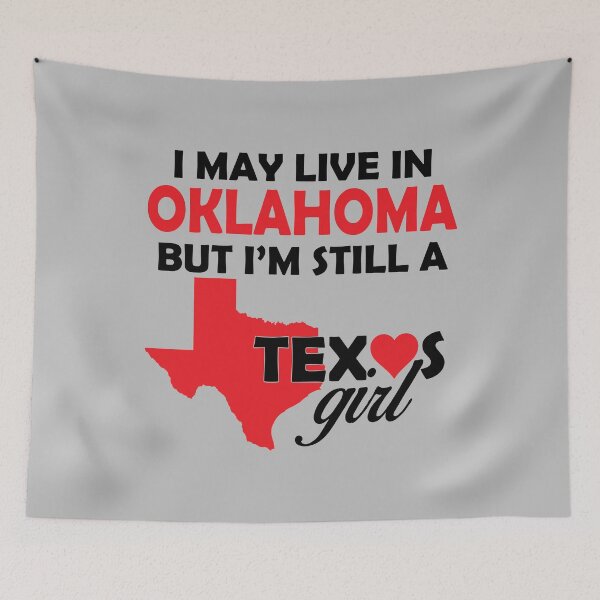 Item preview, I may Live in Oklahoma But I'm still a Texas Girl - Texas Girl Gift Ideas  designed and sold by ASClothDesign.
